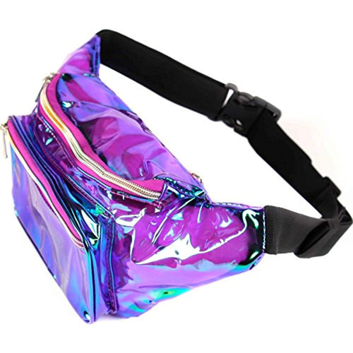 Imagen 2 de 5 de Sojourner Bags Holographic Rave Fanny Pack