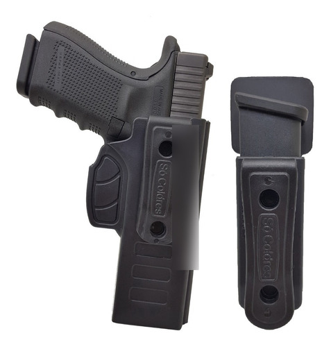 Coldre + Porta Carregador Interno Destro Glock G17 G22