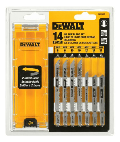 Dewalt 14-piece T-shank Jig Saw Blade Set With Case