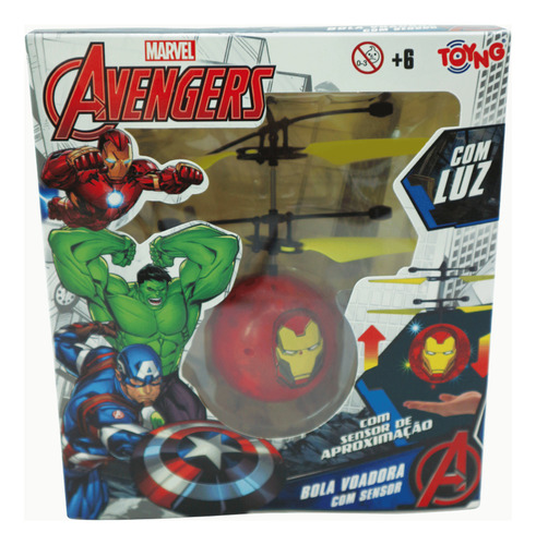 Bolinha Voadora Homem De Ferro Sensor De Mão Avengers Marvel