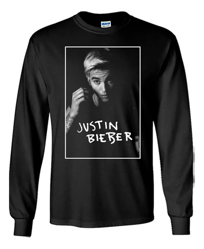 Justin Bieber Playera Manga Larga D07 N0