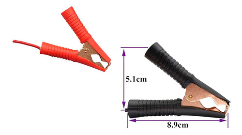 Pinza De Cocodrilo Negro/rojo 80a Nb-350c Miyako