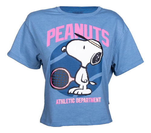 Playera Dama Azul -snoopy-american Level