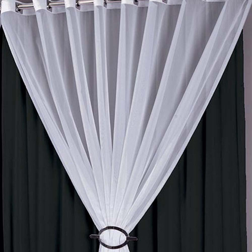 Cortina doble Istanbul Voal para hombre, 300 x 250 cm, color negro sultán