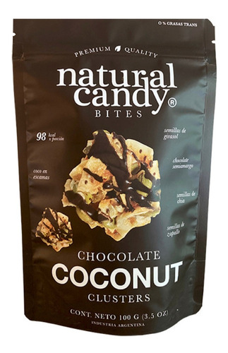 Granola Clusters Chocolate Y Coco Natural Candy 100gr