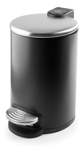 Bote Basura Inox C/ Pedal Cuerpo Extraible 3 L Negro Lacor