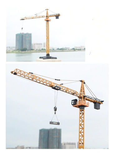 Grúa Torre De Escala 1:50 Alta Simulación De Ingeniería Huin