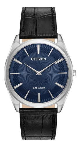 Citizen Eco Drive Stiletto Blue Dial Ar3070-04l ¨¨¨dcmstore Color de la correa Negro Color del bisel Plata Color del fondo Azul