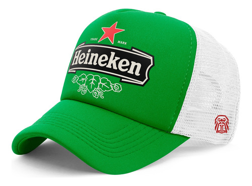 Gorra Trucker Personalizada Logo Heineken Cerveza