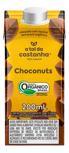 Choconuts A Tal Da Castanha 200ml Achocolatado