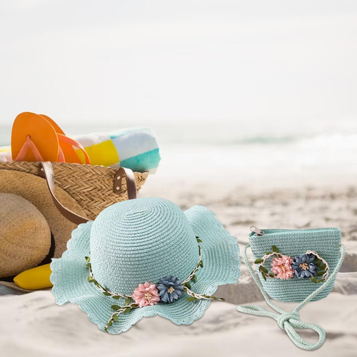 Sombrero For El Sol For Niños, Gorra De Playa, Bolso