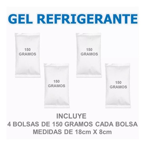 Gel Frio Refrigerante X 150 Gramos 4 Unidades Reutilizable