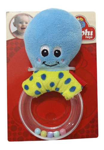 Pulpito Sonajero De Agarre De Peluche 15 Cm. Phi Phi Toys