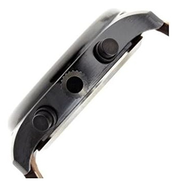 Relógio Masculino Com Pulseira De Couro Cronógrafo De Campo
