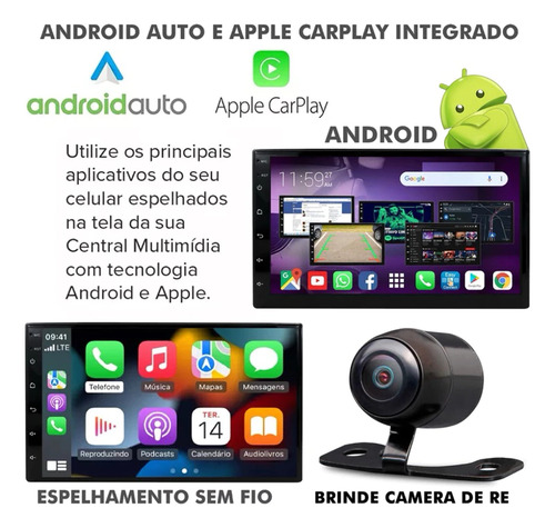 Multimidia Android Jeep Renegade 2015 A 2022 Preto