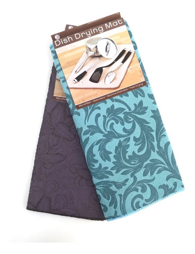 Imagen 3 de 7 de Pack 2 Paños Acolchado Absorbente Cocina Seca Lozas Diseño A