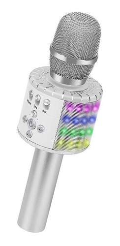 Microfono Inalambrico Bluetooth Con Parlante Y Luces Led Xmp