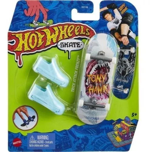 Hot Wheels Skate Dedo Tony Hawk Trick Attack Tubarão Things