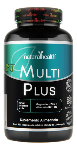 Multi Plus (mg Zinc K2 D3) (120 Cap) Naturalhealth Premium