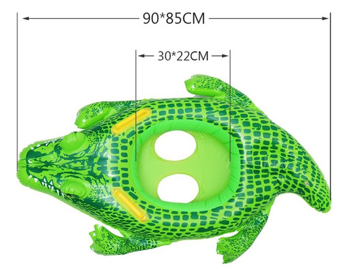 Salvavidas Inflable Andadera Bebé Cocodrilo +6 Pañal Acuátic