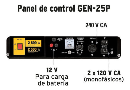 Generador Portátil Pretul Gen-25p 120v/240v