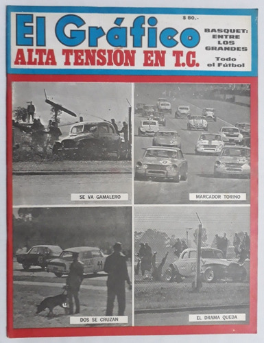 El Grafico 2487 Tapa Tc - Racing River Libertadores 1967 Fs