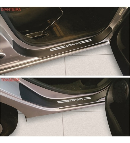 Imagem 1 de 1 de Sandero Stepway Kit Soleiras Protetoras 2015 2016 2017 2018