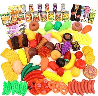 Comida De Juguete, 120 Pack Frutas Y Verduras De Juguete, Ju