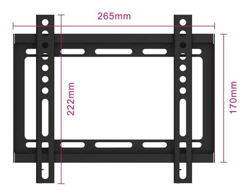 Imagen 4 de 10 de Soporte Para Tv Inclinable De 23 A 43 Pulgadas 35 Kg Dimm