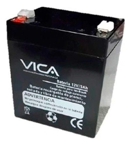 Batería De Reemplazo Vica Para No Break Vica 12v-5ah 12v 5ah