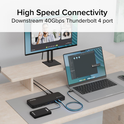 Estación De Acoplamiento Thunderbolt 4 Tbt4-ud5 Con Carga De