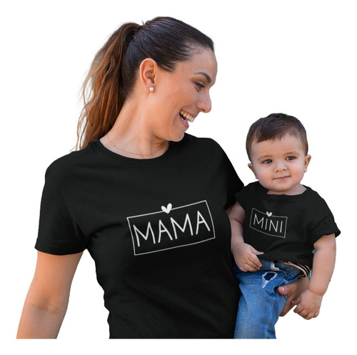 Regalos Para Mamá, Mamá-mini, Polera Madre E Hija Hijo