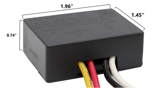 Sensor Táctil Tp-01 3 Way Para Lámpara Con Control De Luz Ha