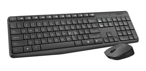 Combo Teclado Y Mouse Inalambrico Logitech Mk235 - Cover Co