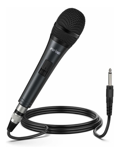 Fifine Microfono Para Karaoke Para Parlante (4.5m De Cable)