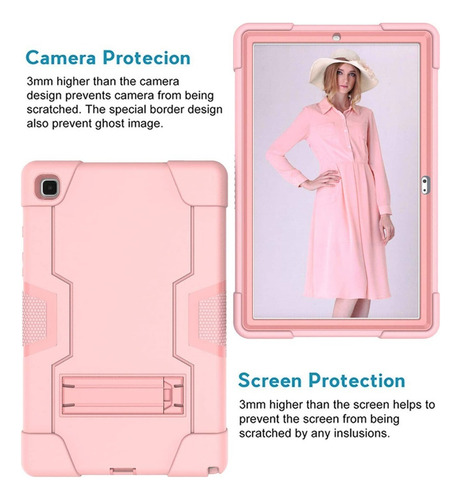Funda Nude Uso Rudo Soporte Para Galaxy Tab A7 10.4 T500