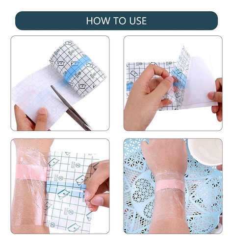 Parche Impermeable Para Ducha Con Vendaje Adhesivo Elástico