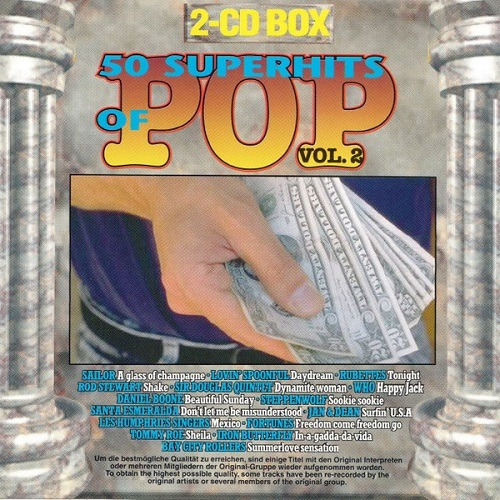 Various / 50 Superhits Of Pop Vol.2-  Doble Cd Box Album Imp