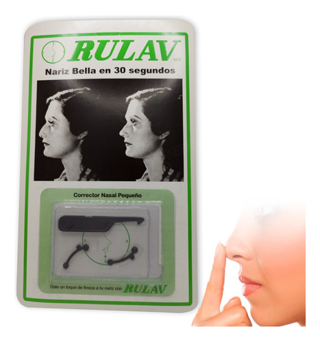 Corrector Nasal Respingador Rulav  Pequeño 2.6 Cm