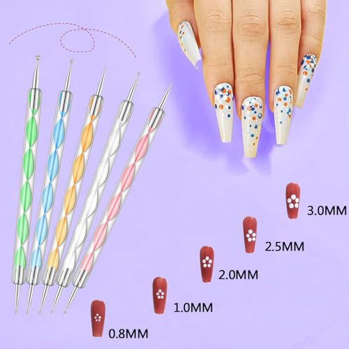 Kit De Herramientas Para Diy Decoración De Uñas - Con Pincel