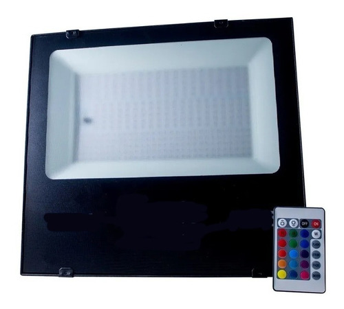 Reflector Led Rgb 200w Multicolor P/ Exterior C/ Control Color de la carcasa Negro