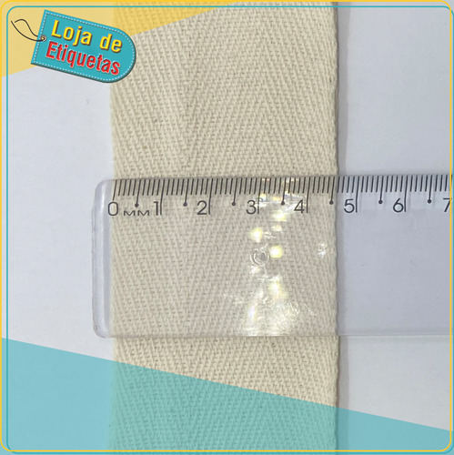 Imagem 3 de 5 de Alça Para Bolsa 100% Algodão 45mm - Rolo Com 50 Metros