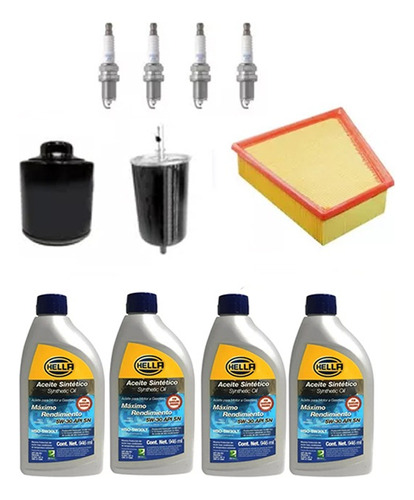 Kit Afinacion Vw Gol  09-18 1.6 Lts. Aceite Sintético