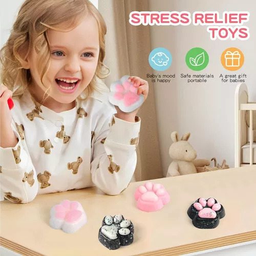 Nuevo Juguetes For Gatos Squishy Cat Paw Squee