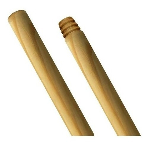 Kit 12 Cabos De Vassoura De Madeira Com Rosca 1,5 Metros