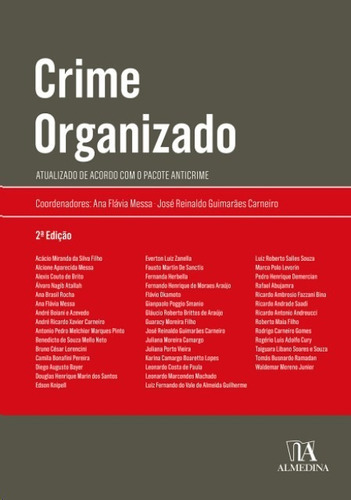 Crime Organizado, De Messa/carneiro. Editora Almedina Brasil, Capa Mole Em Português, 2020