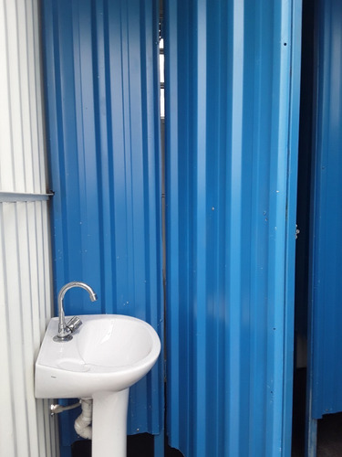Container Banheiro 3x2m / Banheiro Químico / Pia E 2 Vasos (Usado)