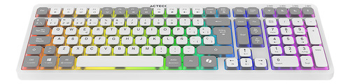 Teclado Multidispositivo Acteck Techno Ti790 Rgb Inalambrico