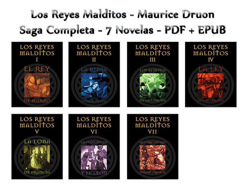 Maurice Druon - Los Reyes Malditos - Saga Completa 7 Novelas