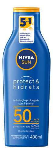 NIVEA Protetor Solar Sun Protect & Hidrata FPS 50 400ml